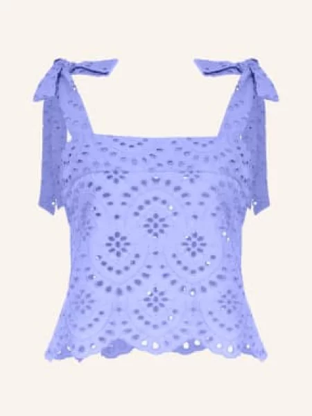 Tričko Poupette St Barth s dírami modré