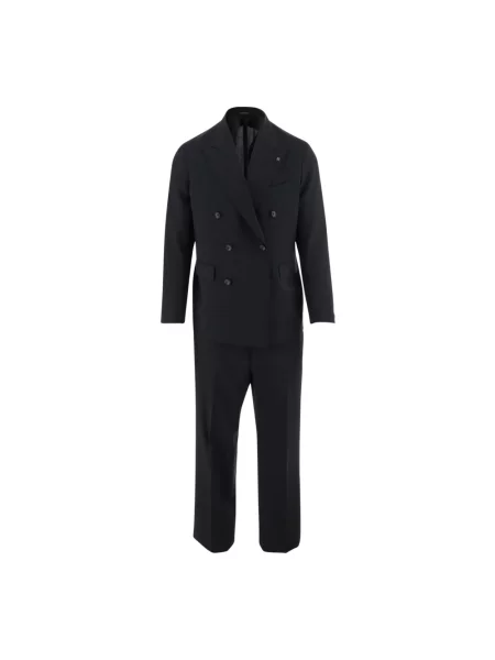 Garnitur Tagliatore wełniany dwurzędowy niebieski