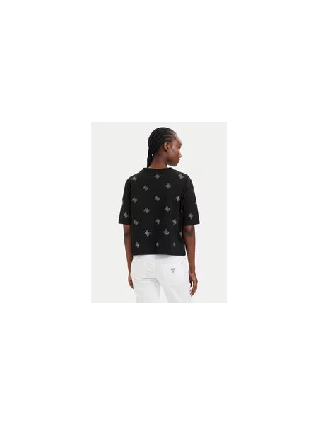 Guess Póló Regular Fit fekete