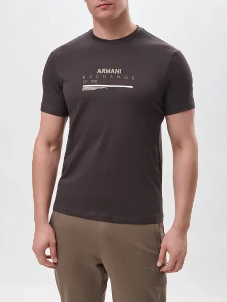 Футболка Armani Exchange коричнева