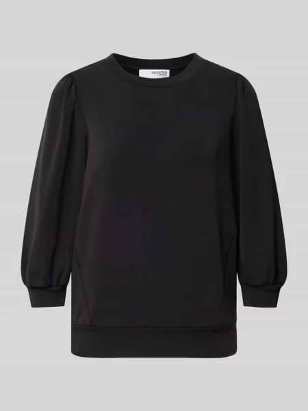 Bluza z rękawem Selected Femme czarna
