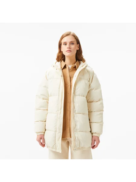 Lacoste куртка Relaxed Fit біла
