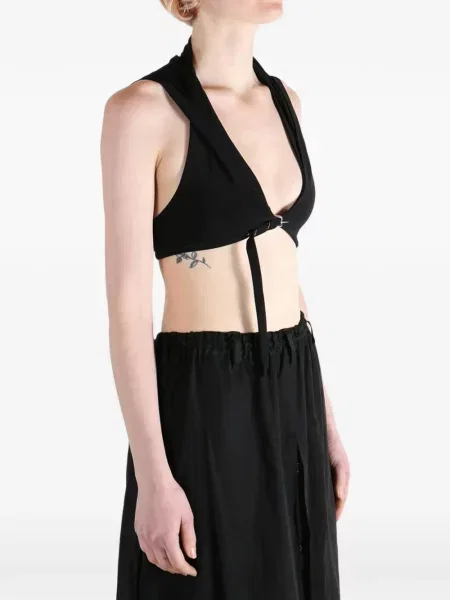 Top Grace Ling s kapucí černý