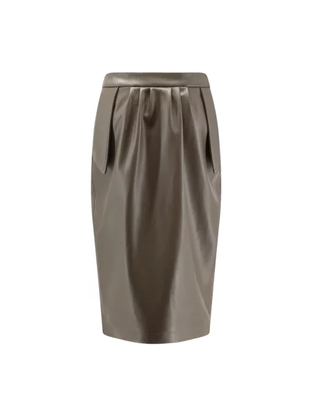 Spódnica midi Stella Mccartney brązowa
