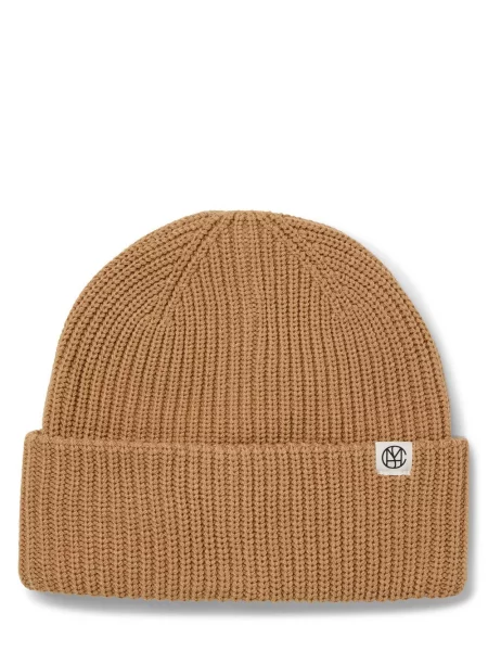 Czapka beanie z mieszanki model ‘GALINE RACHELLE’ Msch Copenhagen brązowa