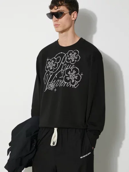Классический свитер Kenzo с аппликацией черный