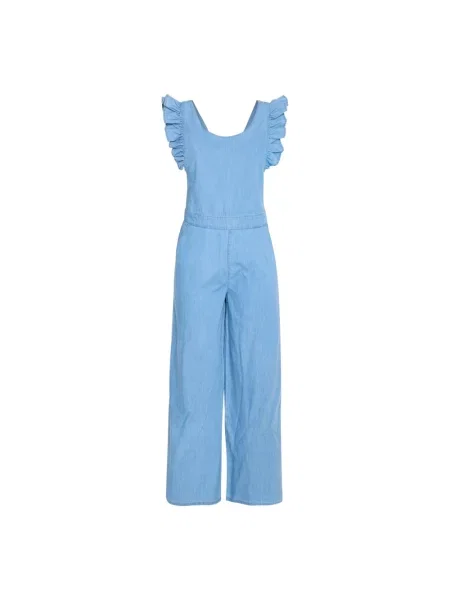 Kombinezon Ichi z falbankami niebieski