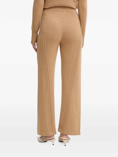 Pantaloni Ermanno Scervino tricotate cu cordon maro