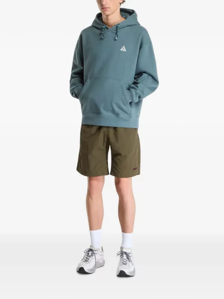 Hanorac cu glugă Nike din fleece verde
