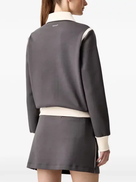 Суичър с цип Ea7 Emporio Armani с принт сиво