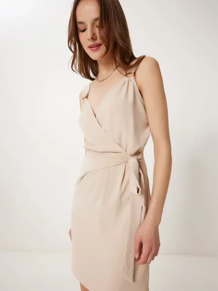 Happiness İstanbul Rochie de vară mokka maro