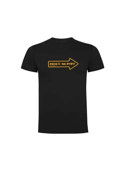 Koszulka t-shirt PROS to na ryby czarna