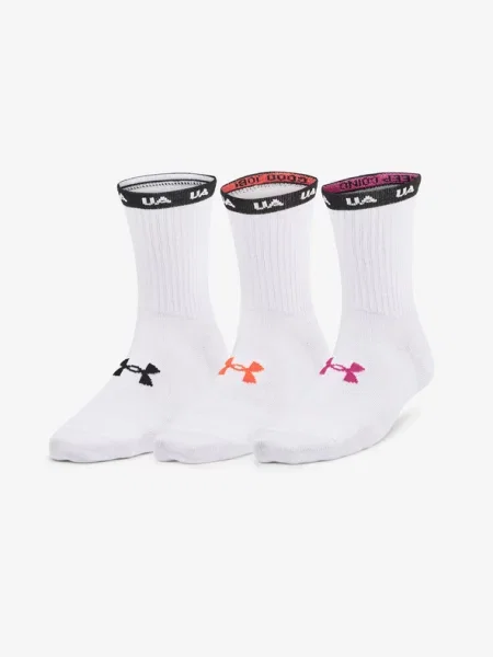 Чорапи Under Armour Essential 3 чифта бяло
