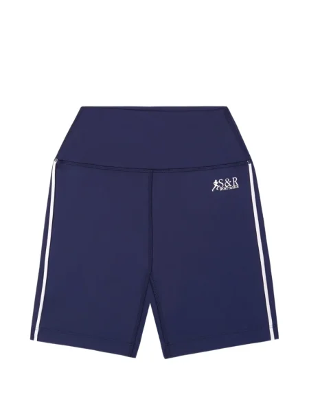 Pantaloni scurți Sporty & Rich cu dungi albastru