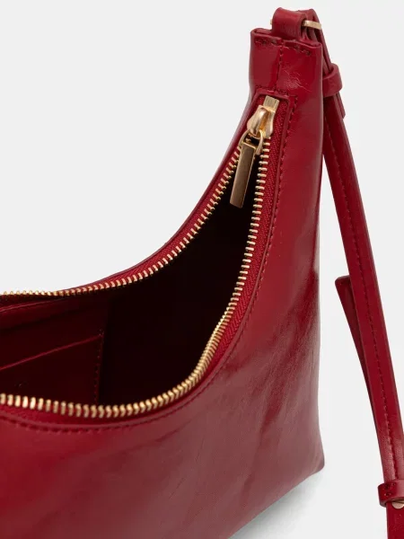 Calvin Klein Táska Foil Logo Glossy Conv Shoulder B Bordó piros