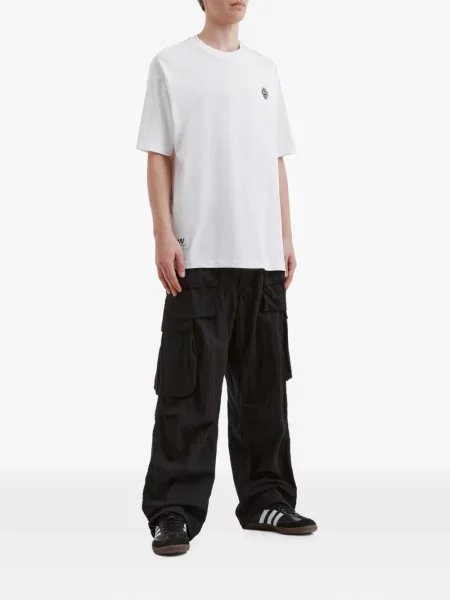 Pantaloni cargo Aftermaths cu autograf negru
