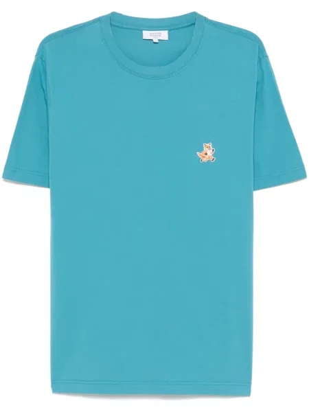 Tričko Maison Kitsuné modré