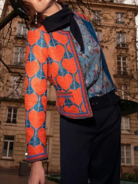 Cu centură pantaloni Maison Common albastru