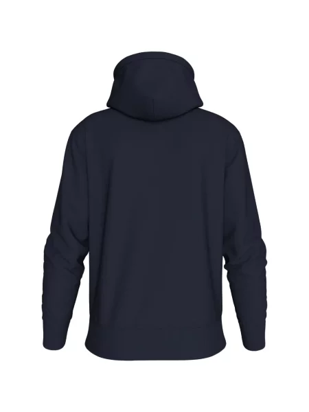 Hanorac cu glugă Calvin Klein cu imagine cu cordon albastru
