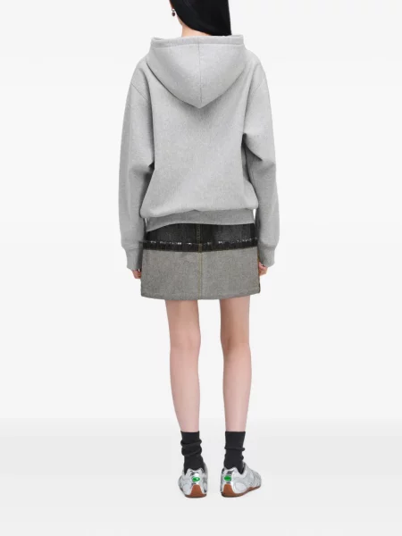 Hanorac cu glugă Marc Jacobs cu broderie gri