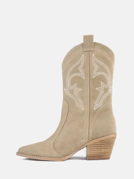 HANDMADE SHOES Cizme glezne ONLY WANT YOU cămilă maro