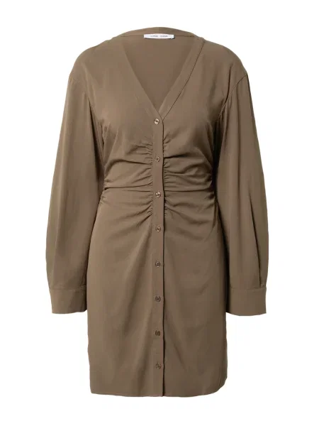 Samsøe Samsøe Rochie tip bluză Roseli kaki maro