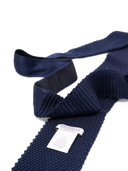 Cravată Brunello Cucinelli de mătase albastru