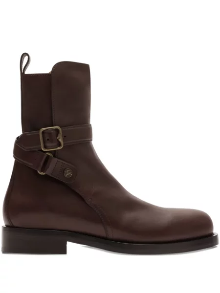 Botine Burberry cu cataramă maro