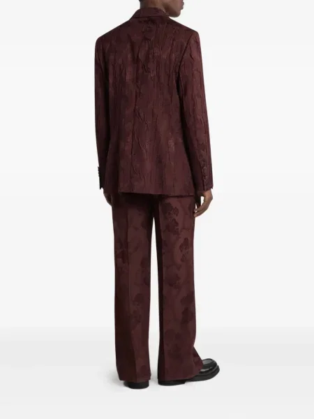 Плисирано яке Etro на цветя червено