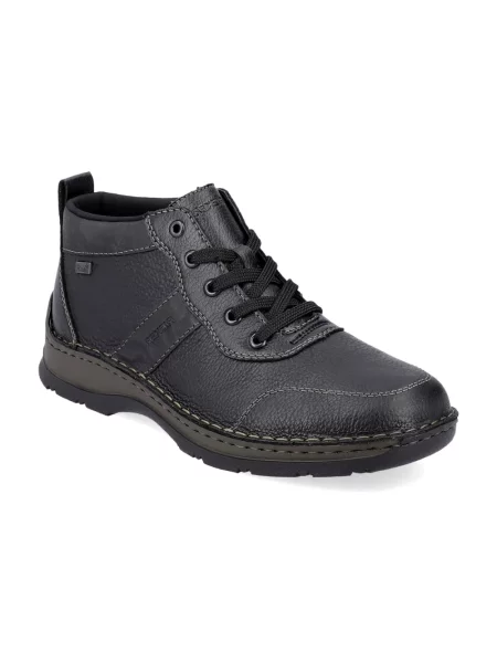 Buty do kostki Rieker skórzane czarne