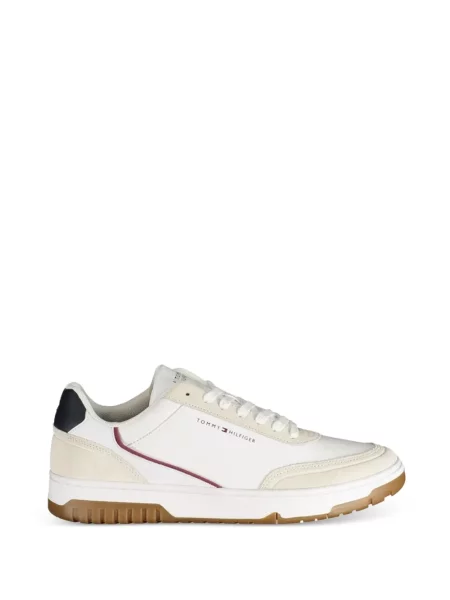 Sneakerși Tommy Hilfiger cu imagine alb