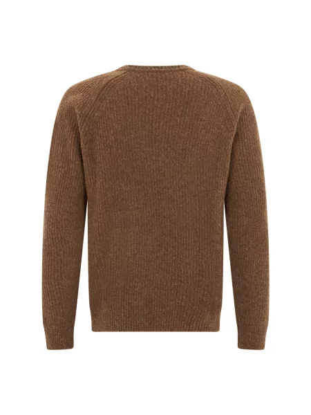 Sweter Slowear wełniany brązowy