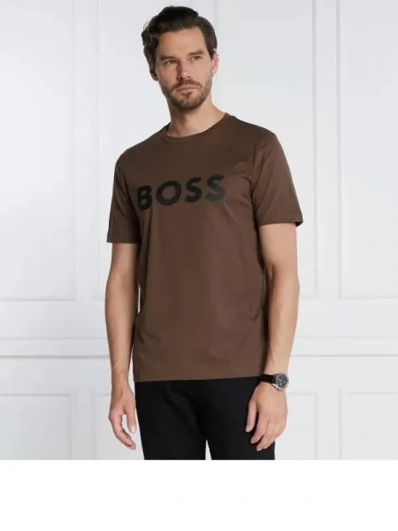 BOSS BLACK Póló Tiburt fekete