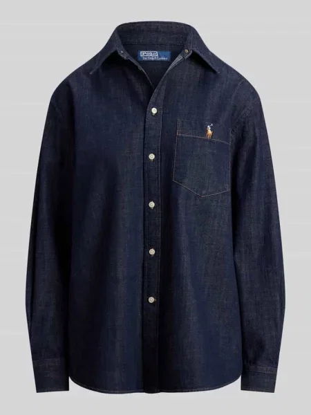 Bluzka koszulowa o kroju relaxed fit z czystej bawełny Polo Ralph Lauren