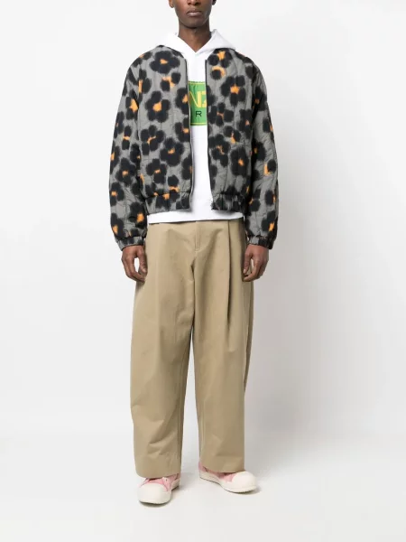 Bomber striukė Kenzo leopardinė grįžtamasis pilka