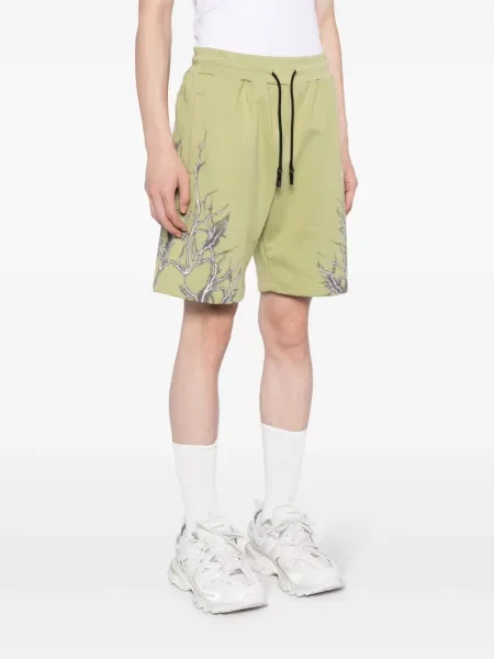 Pantaloni scurți Phobia cu imagine verde
