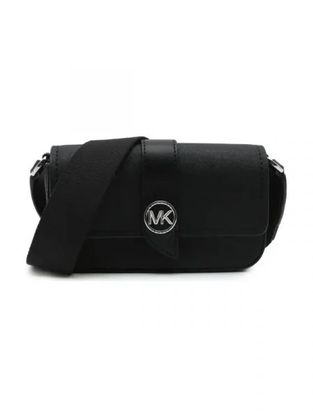 Michael Kors De piele geantă poștaș XS EW SLING negru