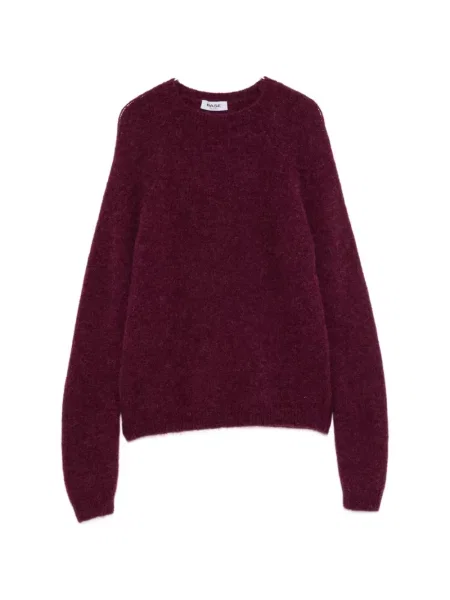 Pulover Base cu decolteu rotund violet