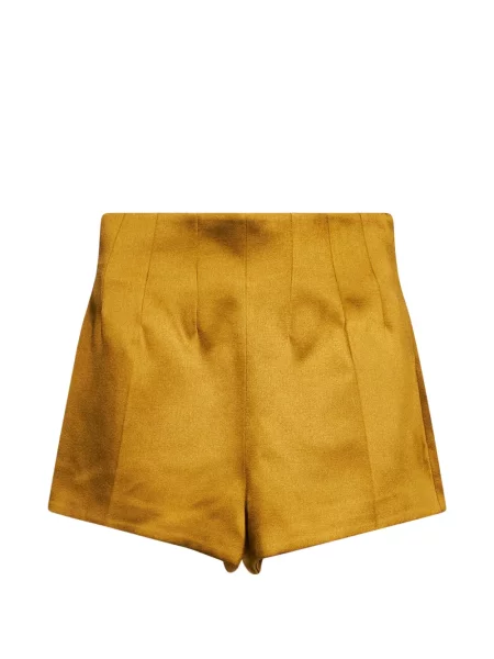 Pantaloni scurți Retrofete cu talie înaltă galben