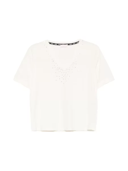 Liu Jo Koszulki Kobieta L T-shirt z dżetami biały