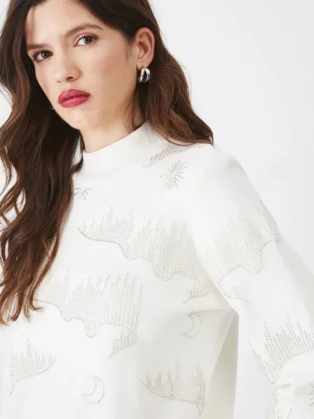 Пуловер Medicine дамски от лека материя с ниско поло бежово