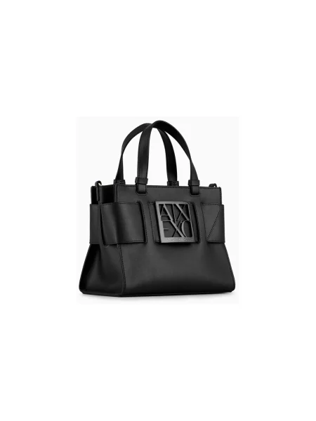 Armani Exchange geantă pentru femei cu imitație de piele negru