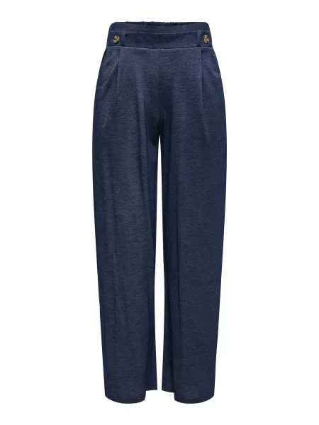 JDY Pantaloni cutați JDYBIRDIE GEGGO închis albastru