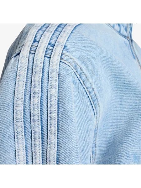 Jachetă adidas Firebird Denim Tracktop Light Denim XS albastru