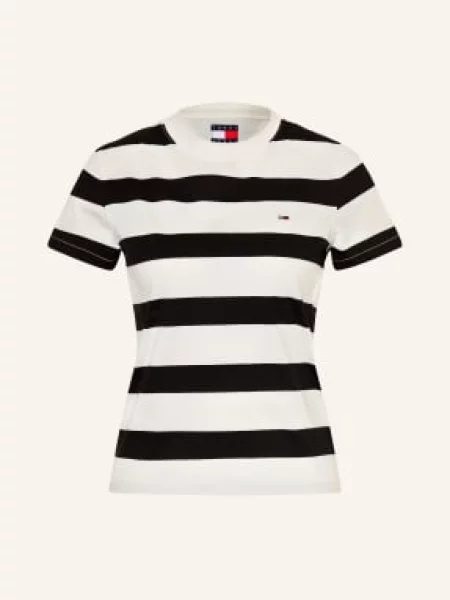 Tommy Jeans Koszulka schwarz czarna