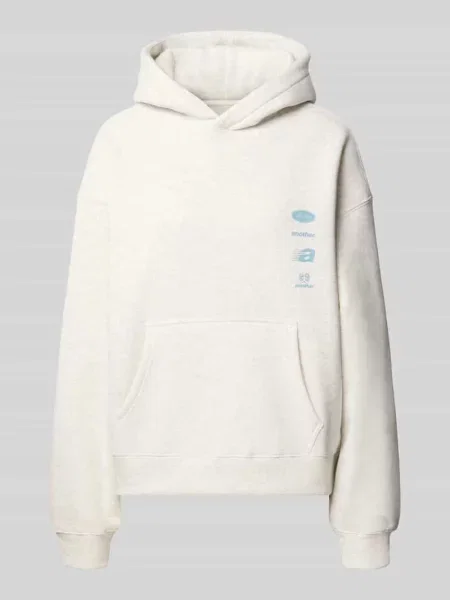 Bluza z kapturem z nadrukami logo i kieszenią kangurka Another Cotton Lab