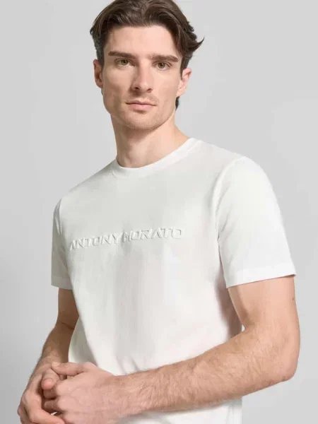 T-shirt z nadrukiem z logo Antony Morato biała