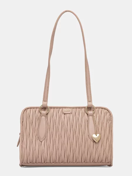 Geantă shopper Hugo din piele roz