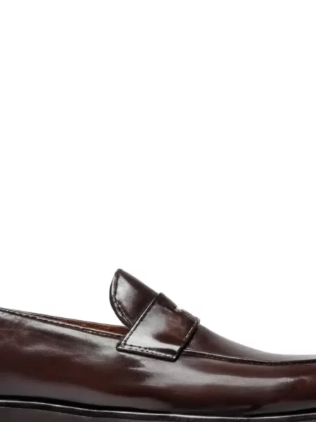 Pantofi loafer Officine Creative din piele maro