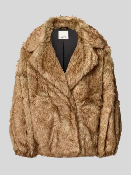 Kurtka ze sztucznego futra z kołnierzem z połami model ‘FAZOCA’ Ichi